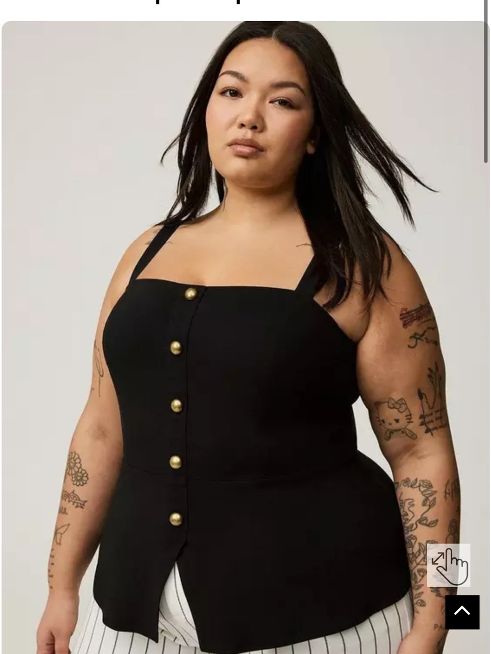 Torrid Sleeveless Peplum Top 4 NWT